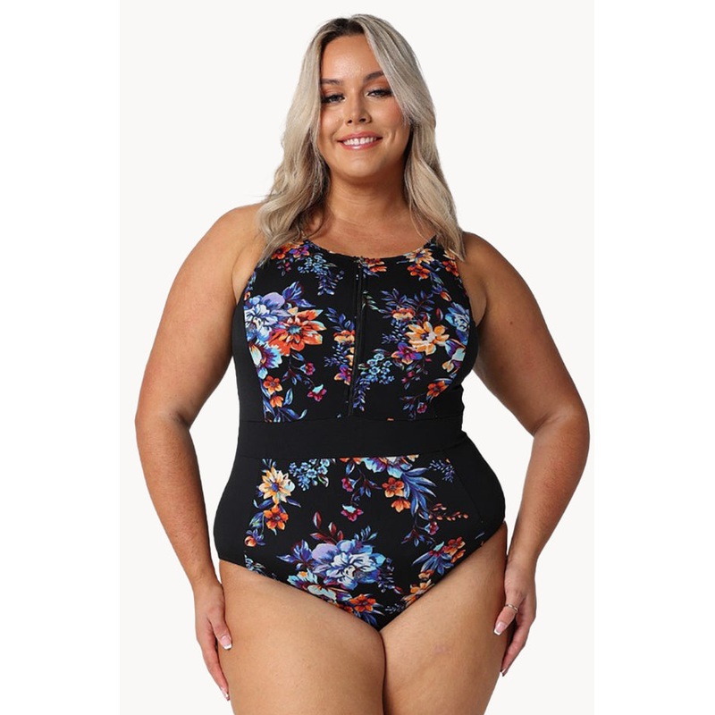 Catalina Zip High Neck One Piece