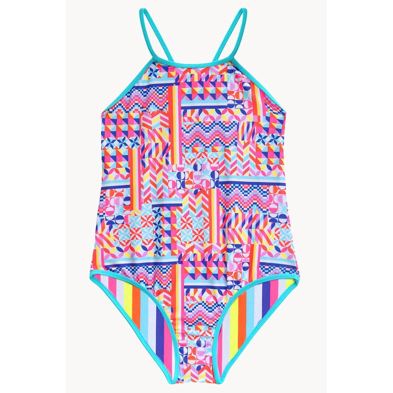 Girls Neo Geo Reversible One Piece