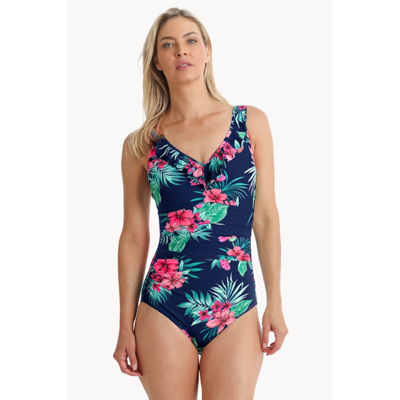 Eden East DD/E Cup Mesh Frill One Piece