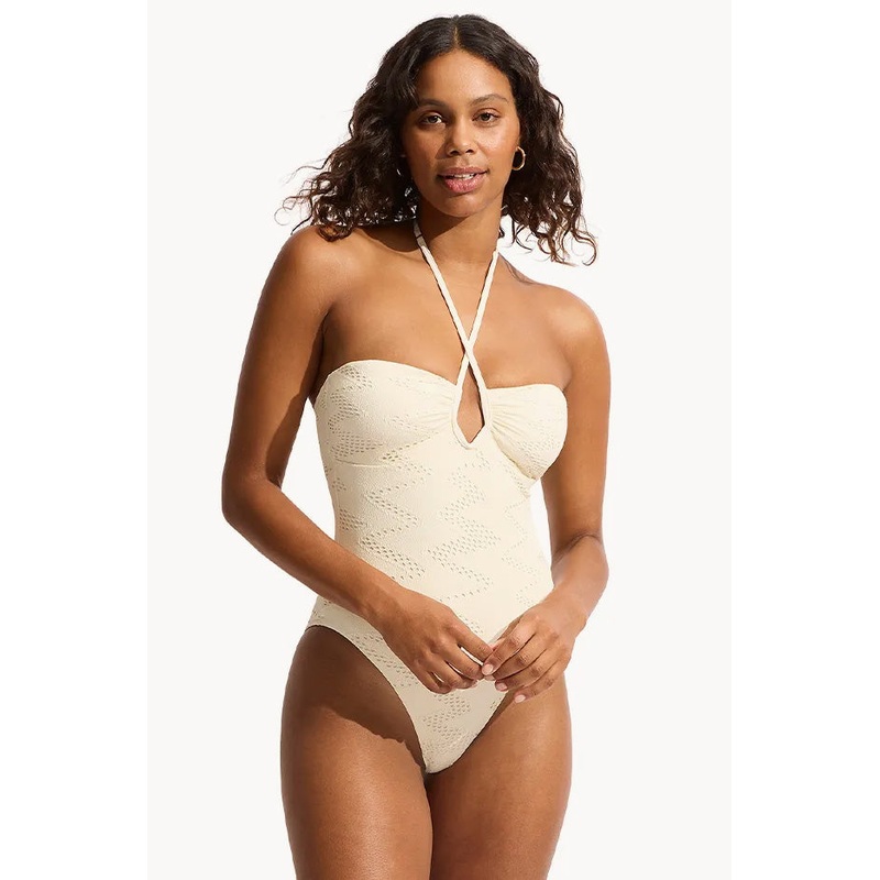 Chiara Diamond Wire Bandeau One Piece