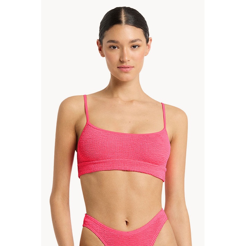 Neon Recycled Saint Strap Crop
