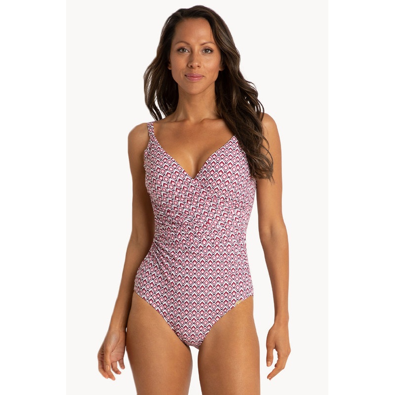 Prague Ruched Crossover One Piece