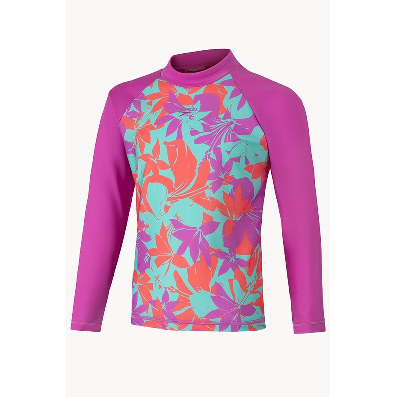 Girls Floral Splice Suntop