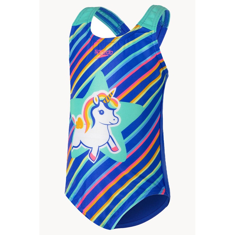 Girls Rainbow Unicorn One Piece