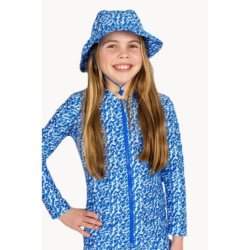 Girls Summer Blues Suntop