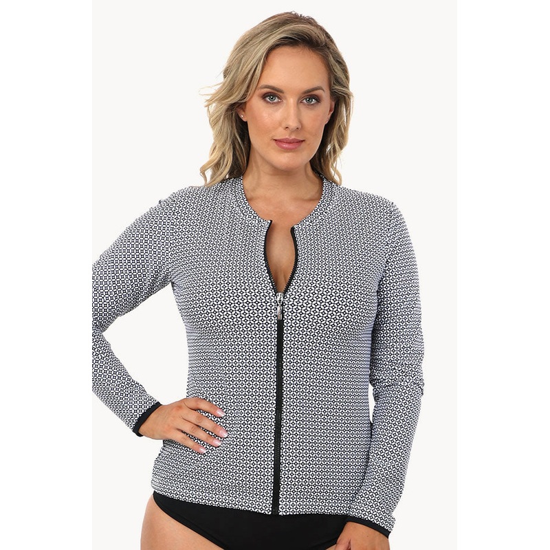 Mamiko Long Sleeve Zip Suntop