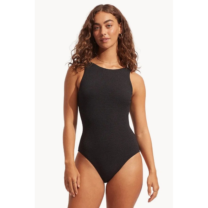 Sea Dive High Neck One Piece