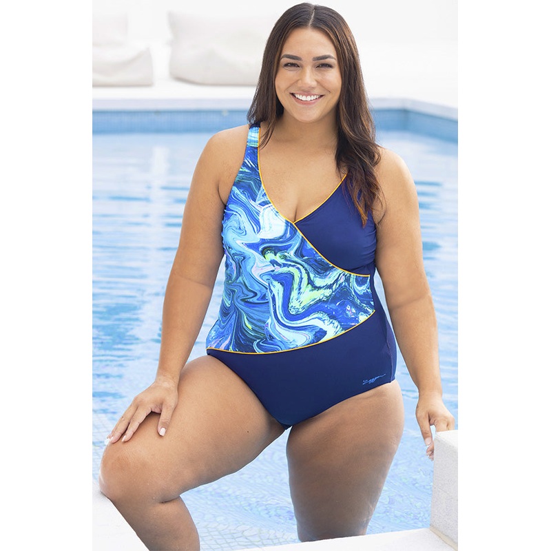 Spatial Wrap Front One Piece