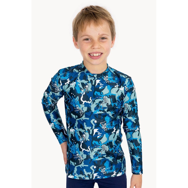Toddler Surfing Skeleton Suntop
