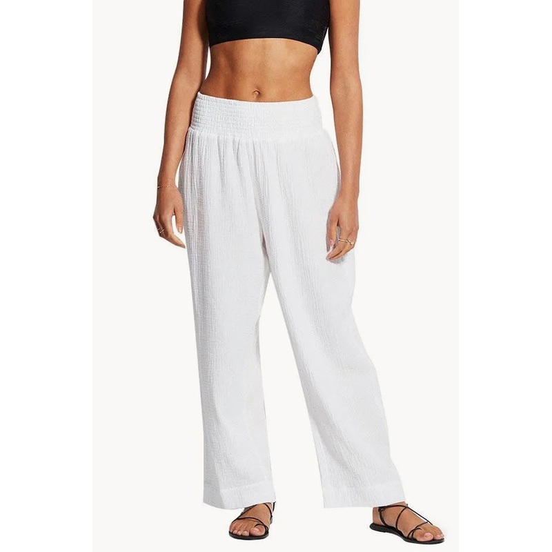Double Cloth Shirring Pant