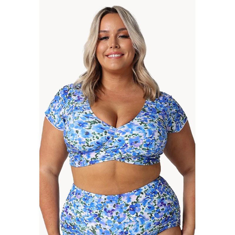 Pansy Frill Wrap Bra