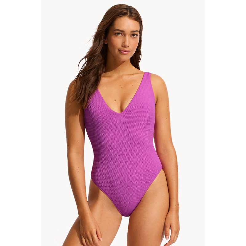 Sea Dive Deep V Neck One Piece