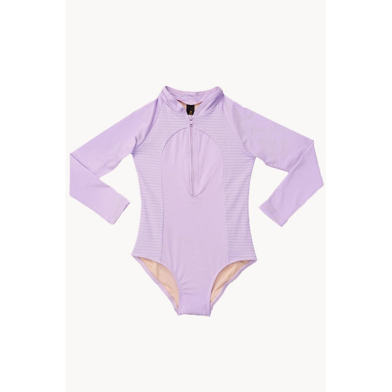 Girls Stepping Stones Long Sleeve Sunsuit