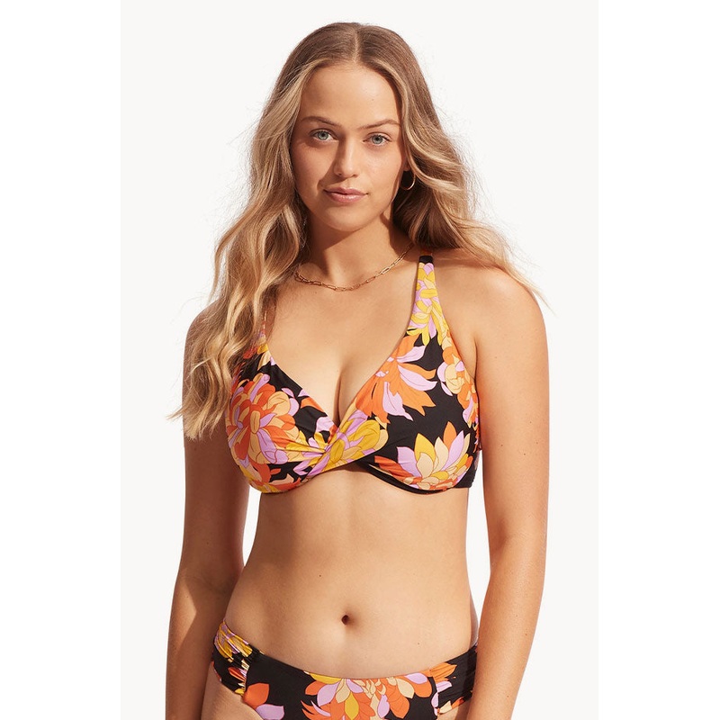 Palm Springs Wrap Front F Cup Bra