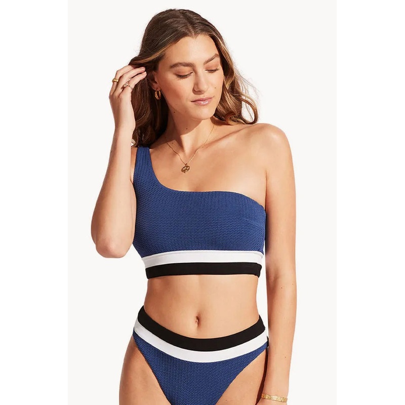 Slice Of Splice One Shoulder Top
