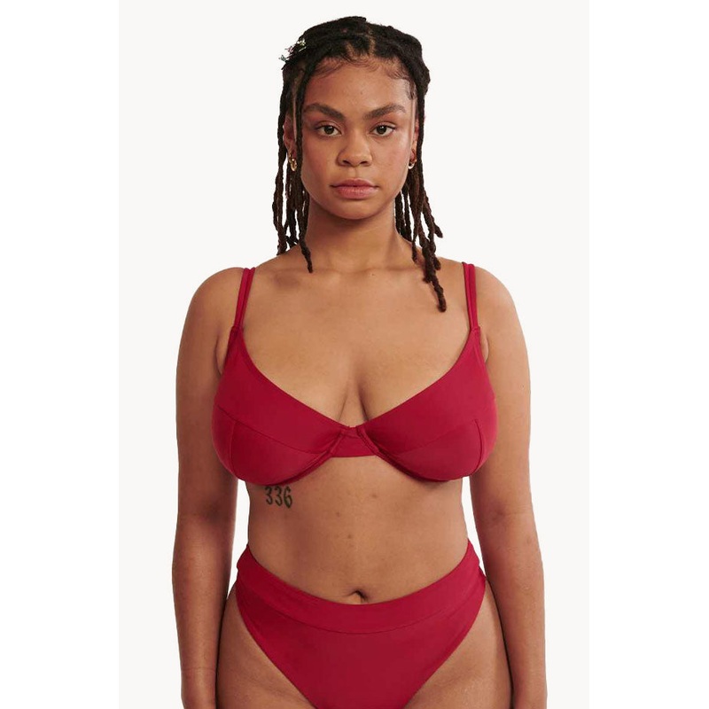 Plain HH/I Cup Balconette Bra