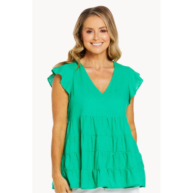 Plain Tiered Leila Top