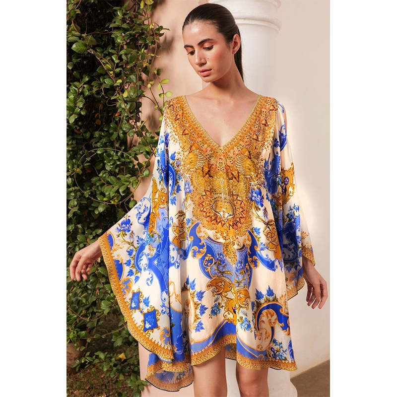 Santorini Sunrise Kaftan Dress