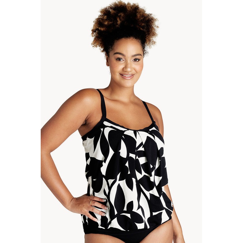 Foliage Blouson Tankini Separate