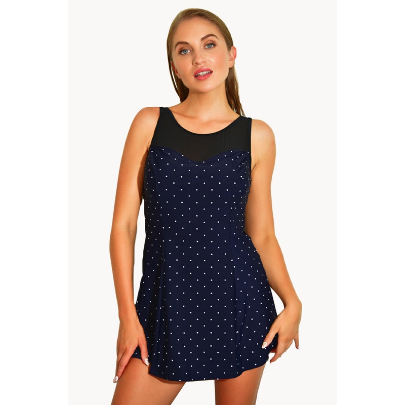 Midnight Sky Mesh Swim Dress