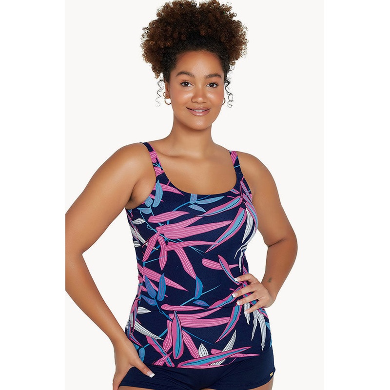 Vintage Palms Scoop Neck Tankini Separate