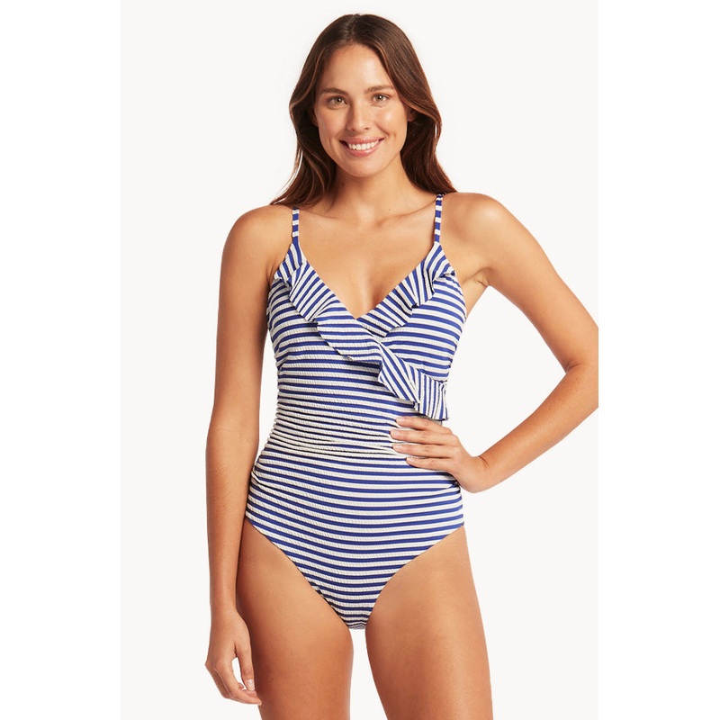 Capri Frill Wrap One Piece