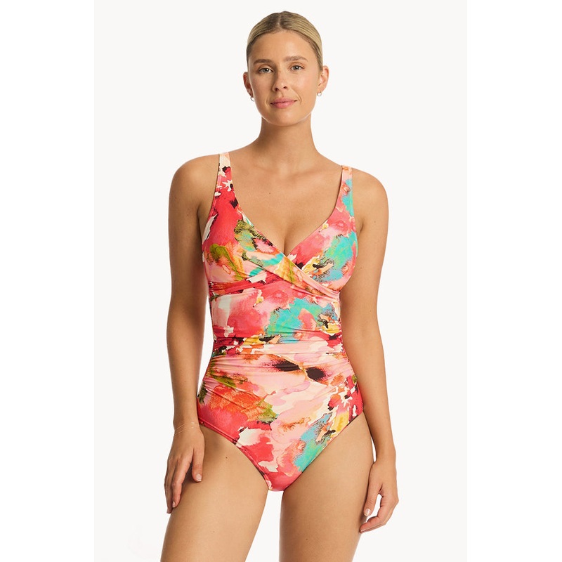 Cascade Cross Front One Piece