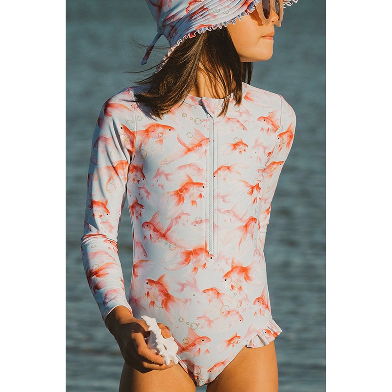 Girls Jasmine Long Sleeve Sunsuit