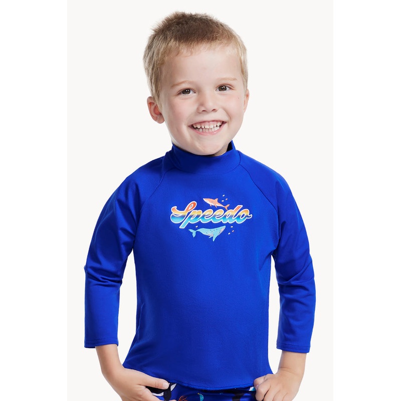 Boys Toddler Shark Long Sleeve Suntop