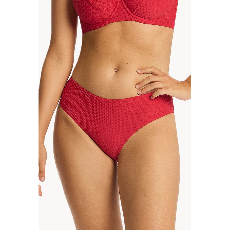Honeycomb Mid Bikini Pant