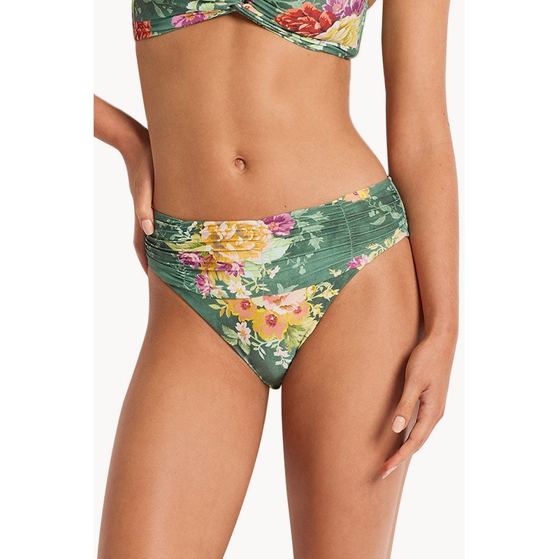 Lilah Mid Rise Ruched Pant