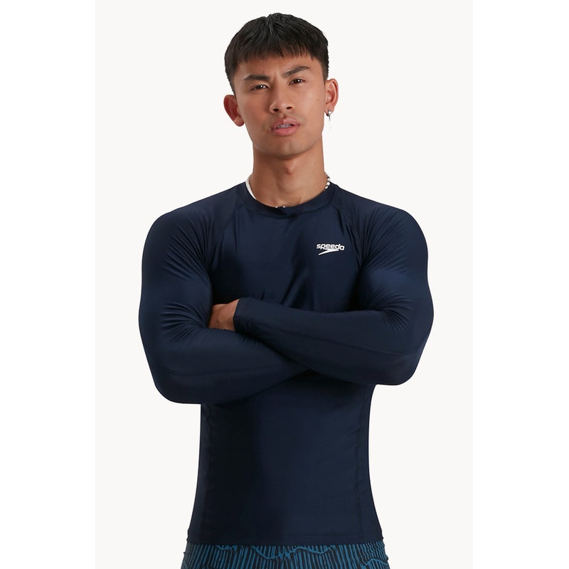 Mens Plain Long Sleeve Suntop