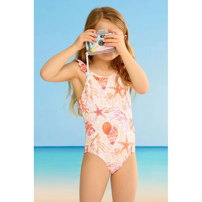 Girls La Mer Frill One Piece