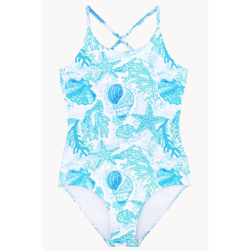 Girls La Mer Tie Back One Piece