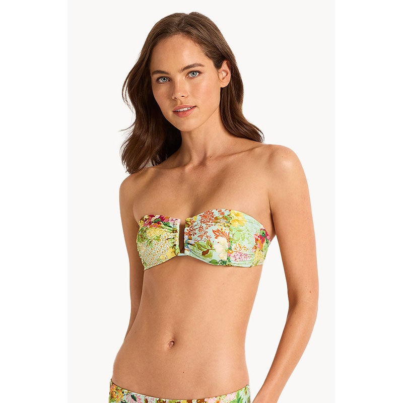 Olympia Ruched U Wire Bandeau