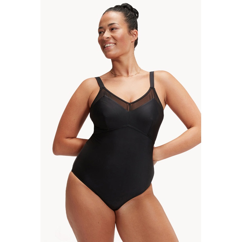 Shaping Mesh Detail One Piece