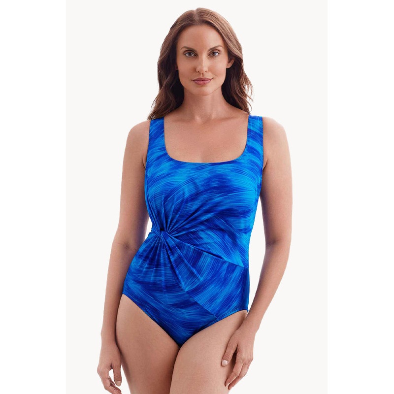 Swift Tidal Draped Twist One Piece