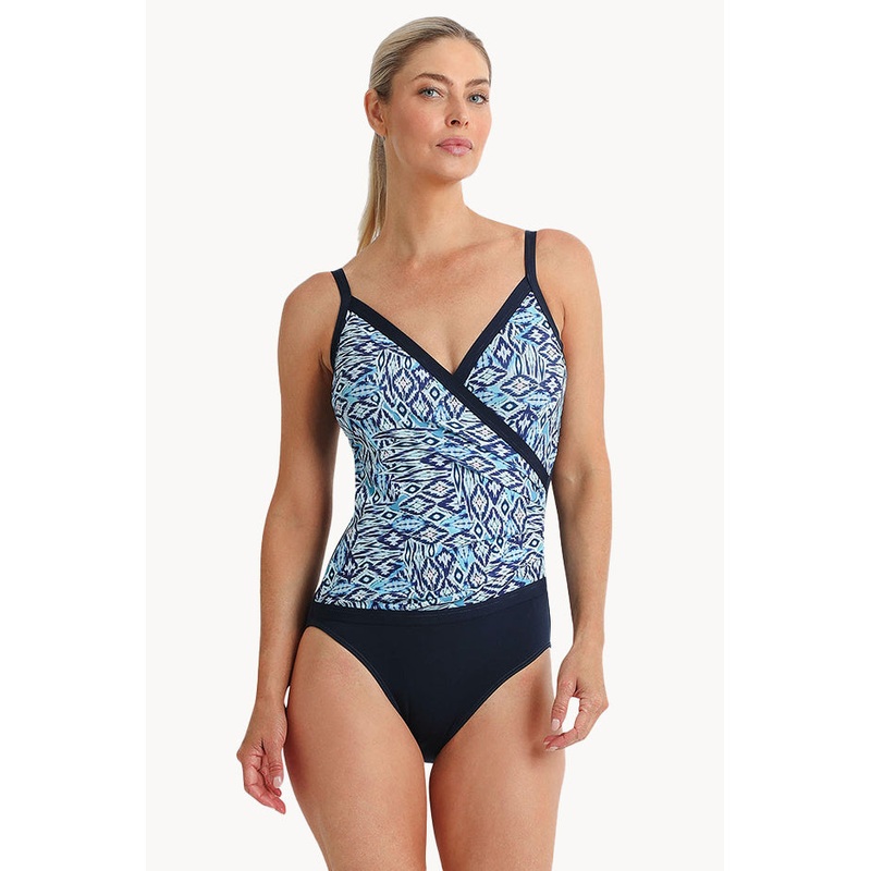 Tide Diagonal Drape One Piece