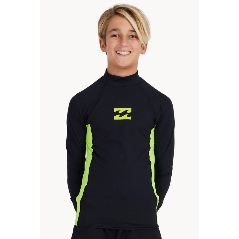 Boys All Day Wave Pf Long Sleeve Suntop