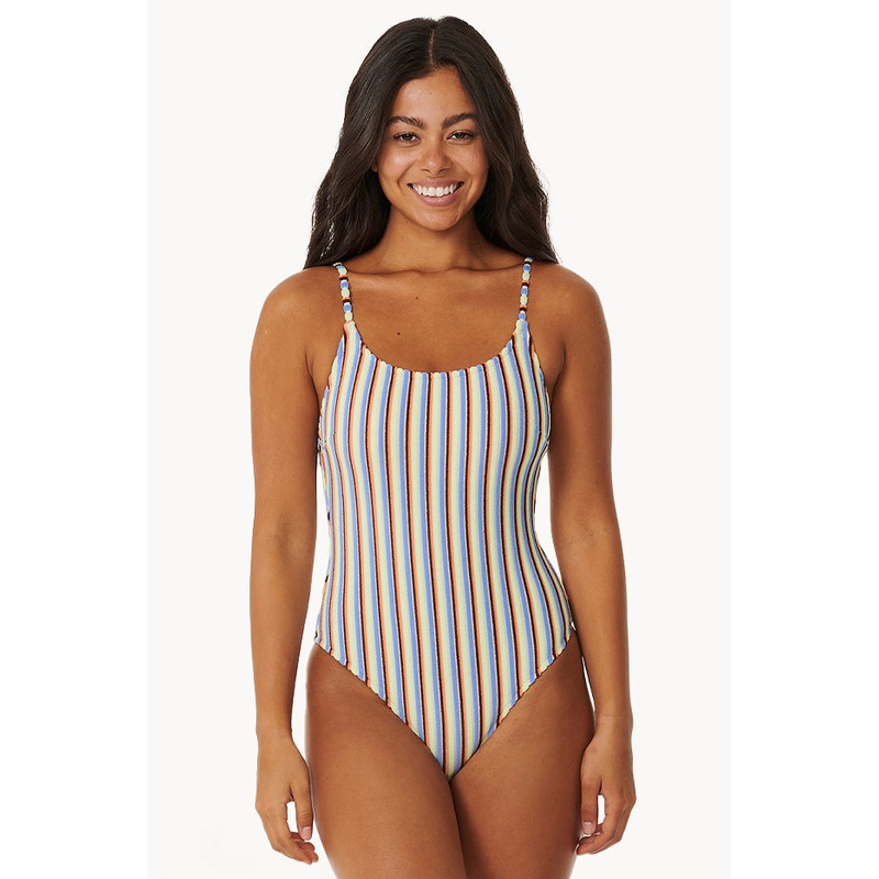 Tropics Stripe Cheeky One Piece