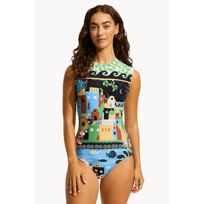 Atlantis Cap Sleeve One Piece