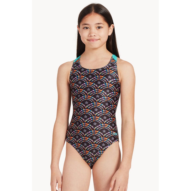 Girls Mystic Rainbow Flyback One Piece