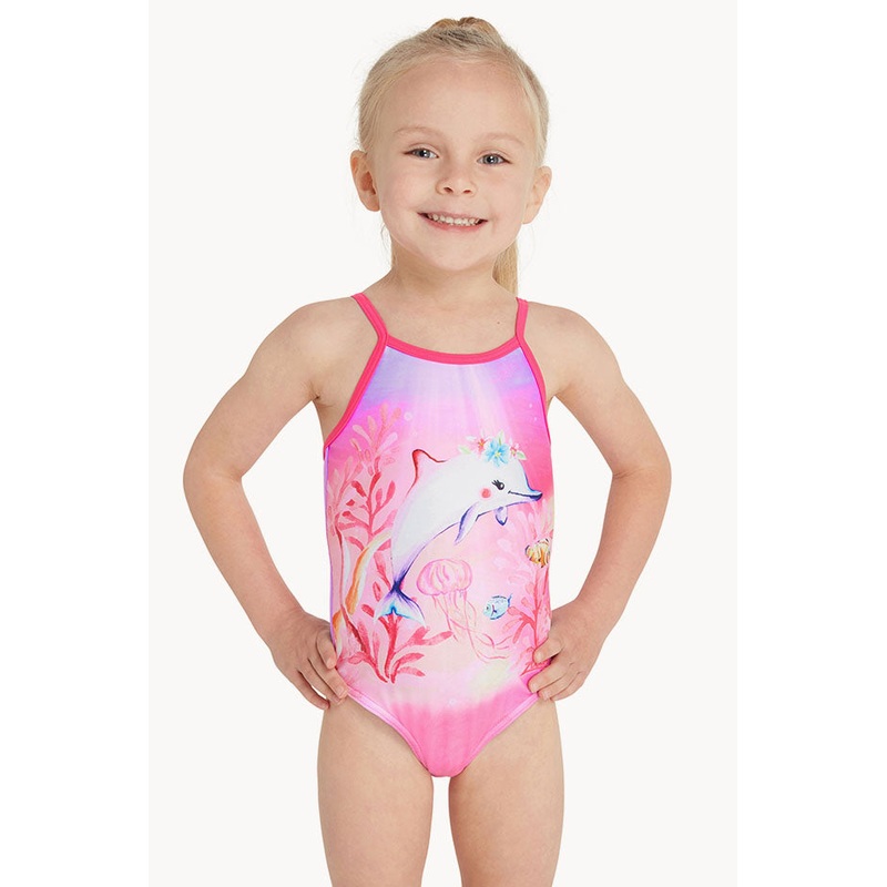 Girls Squeak Yaroomba Floral One Piece