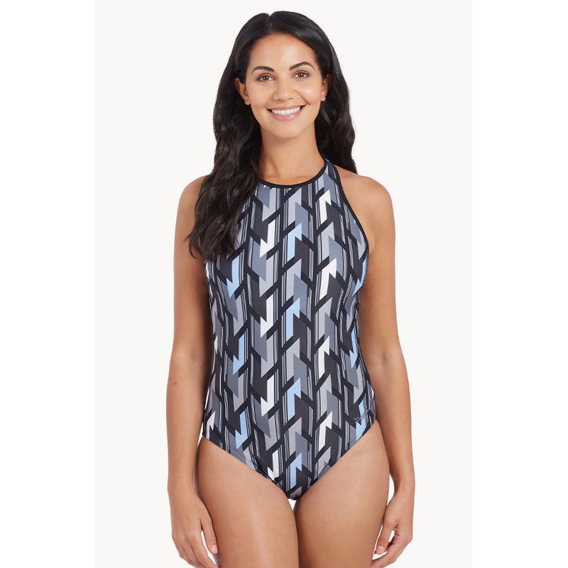 Metropolis Hi Cross Back One Piece