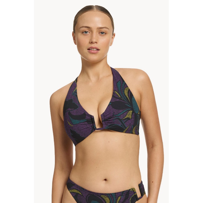 Midnight Tropical D/DD Cup Cut Out Top
