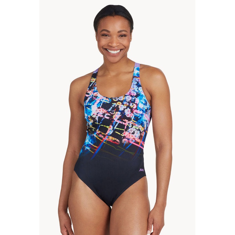 Digital Daisy Action Back One Piece