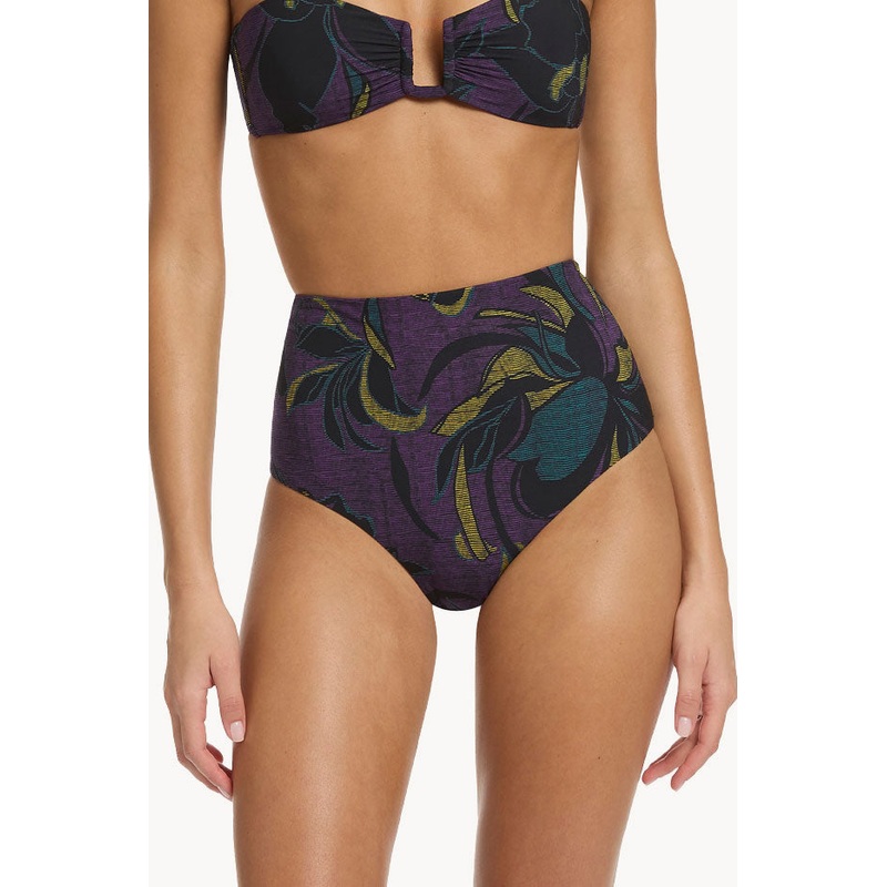 Midnight Tropical High Waist Pant