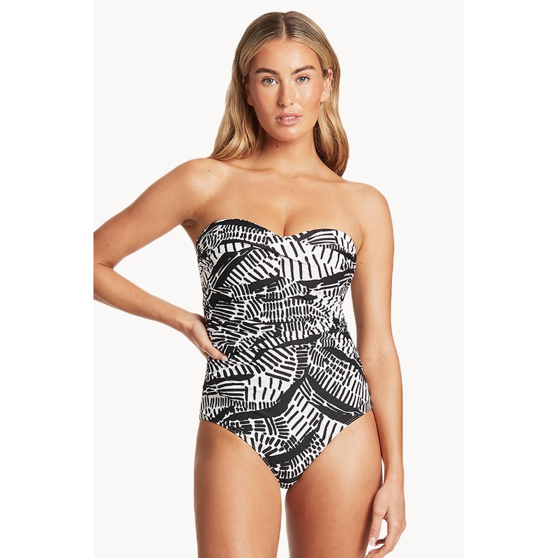 Pampas Twist Front Bandeau One Piece