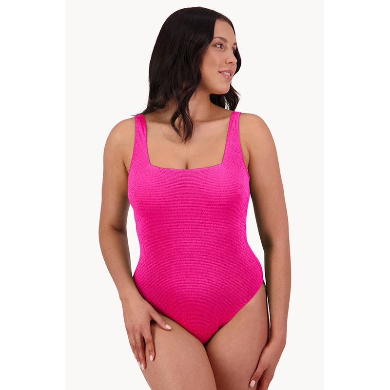 Retro Deco F/G Cup Square Neck One Piece