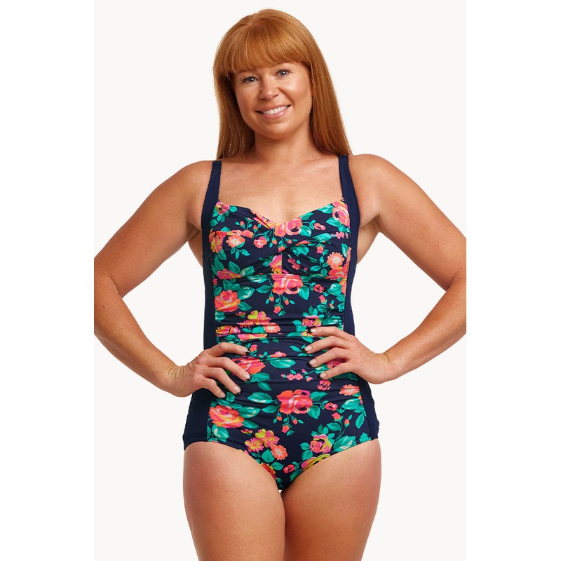 Full Bloom DD/E Cup Twist Front One Piece